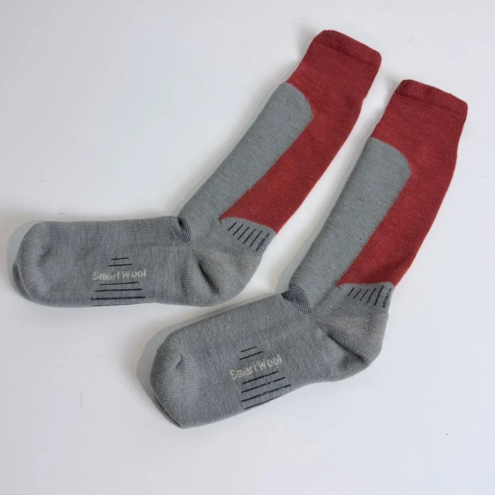 Smartwool Over the Calf Hiking Socks Rust & Grey M